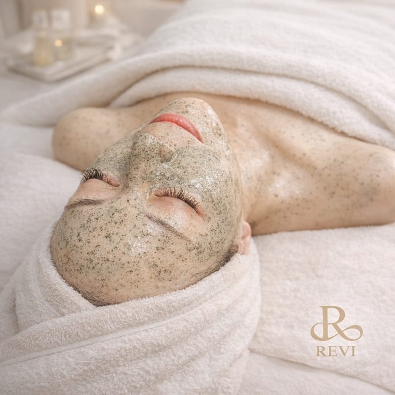 毛穴吸引 肌質改善｜REVIハーブピーリングで毛穴の詰まりにくい肌を目指すイメージ
